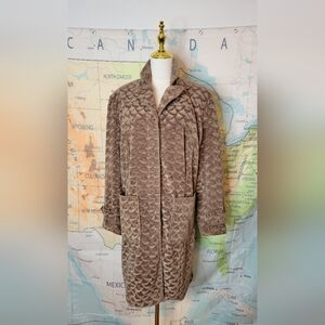 Vintage Womens Coat By Mulberry Street Dusty Olive Green Size M